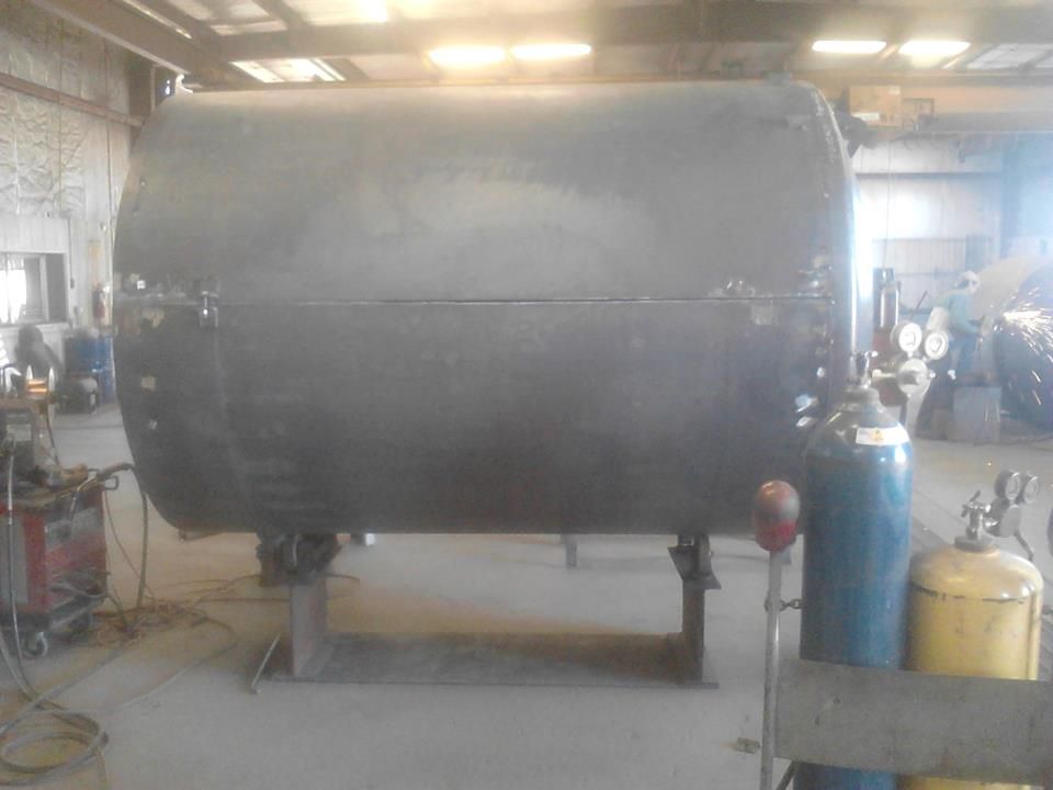 This was a tank for a street sweeper. quarter inch