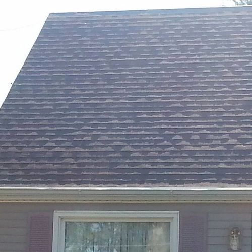 This is a finished roof