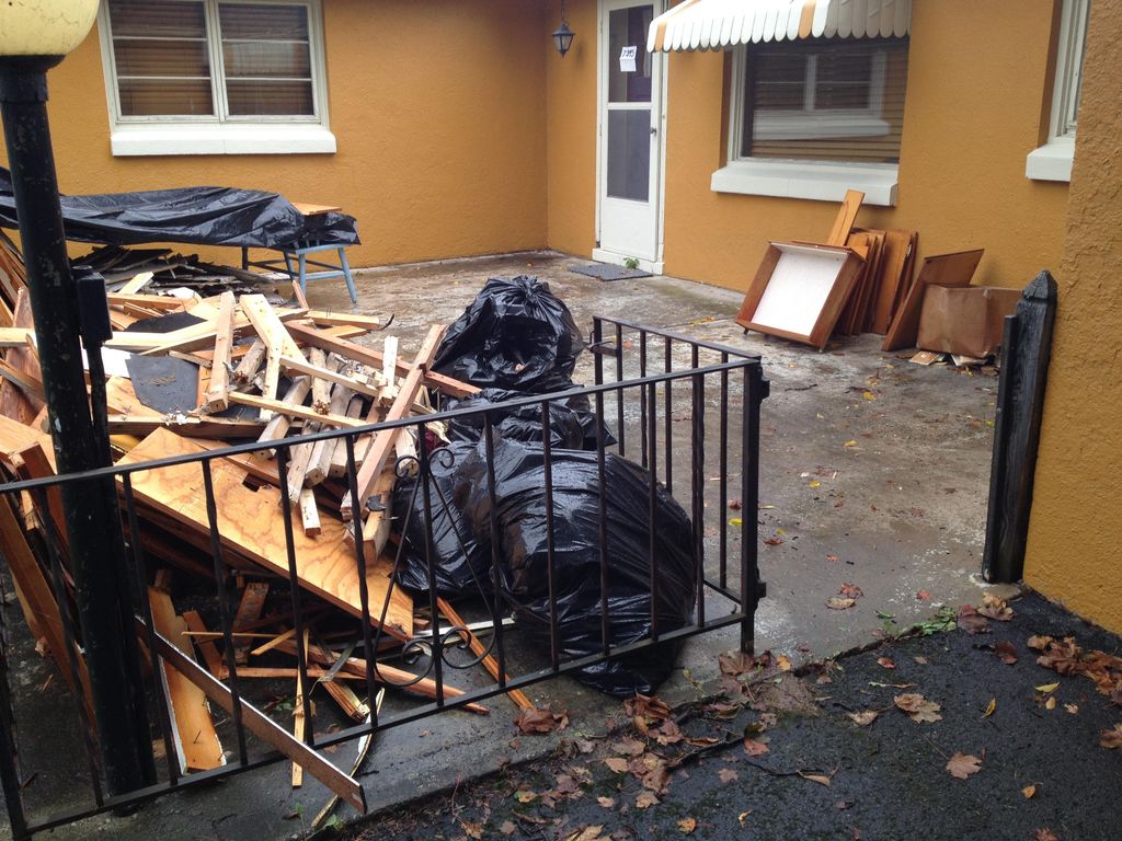 Recent construction debris removal job.