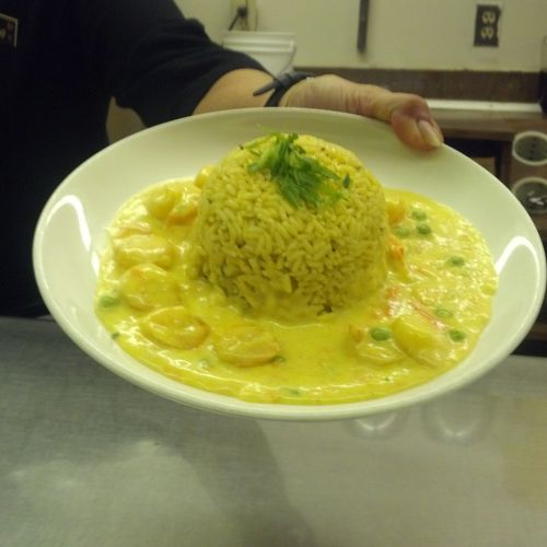 Curried shrimp and rice