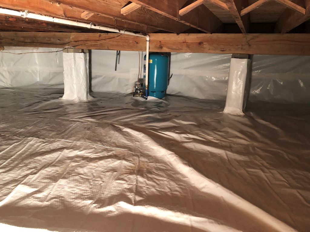 After Picture of Moldy Crawlspace with full encaps