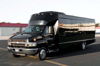 24 Passenger Party Bus Outside