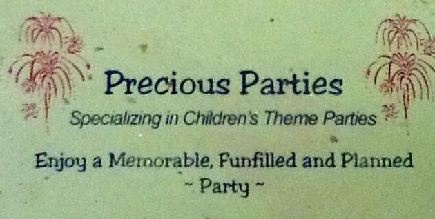 Precious Parties! Specializing in Theme parties...