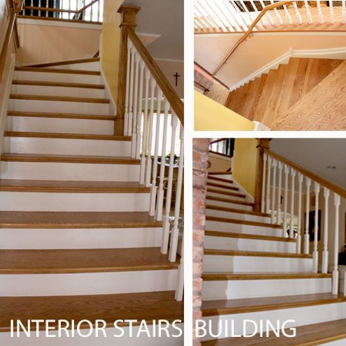 interior remodeling - wood stairs building by Art 