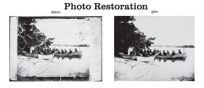 Civil War era photo restoration