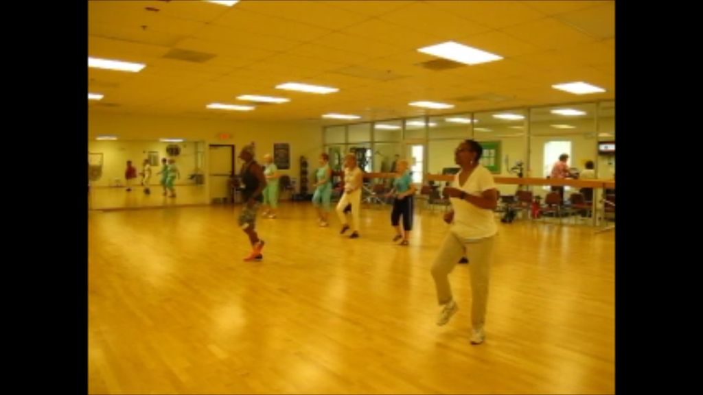 Group dance fitness demo held at Richard Clark Sen