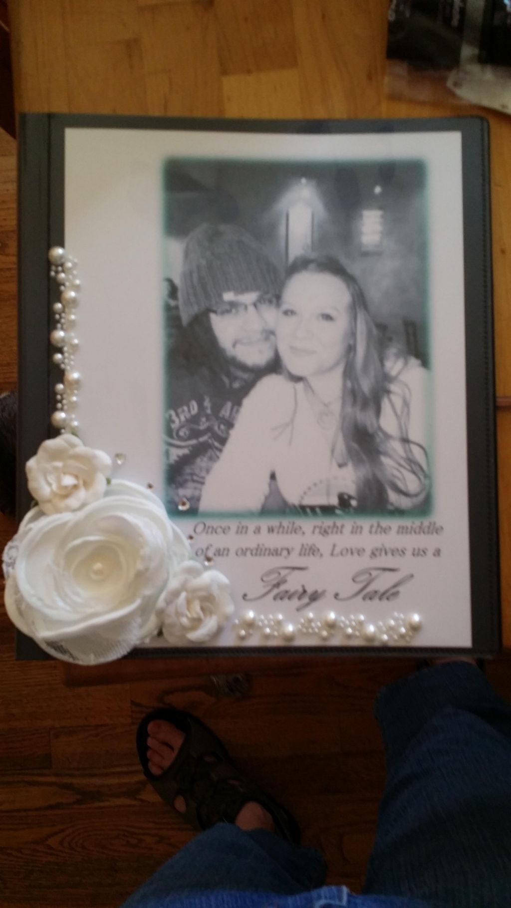 Example of a souvenir binder made for the couple u