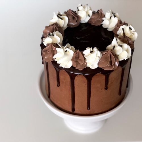 Double chocolate buttercream cake