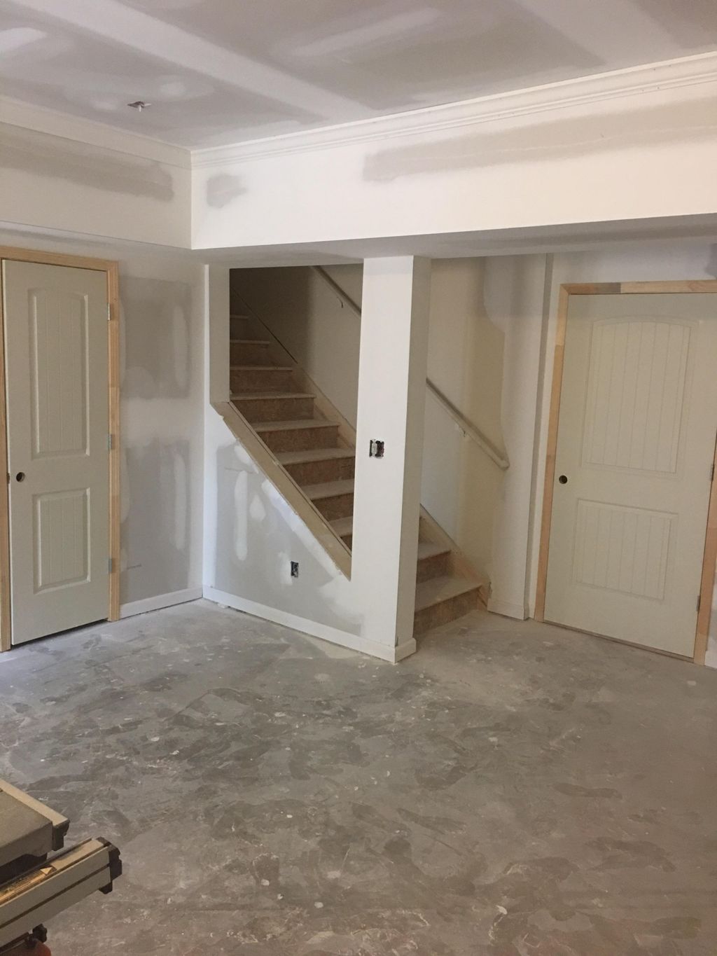A basement that I am currently finishing, I took p