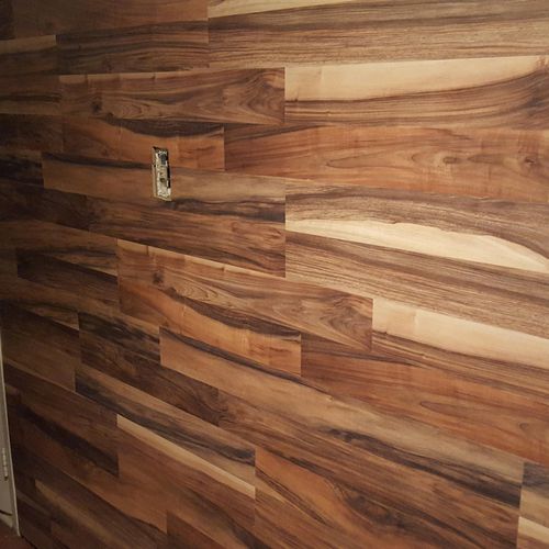 Laminate accent wall