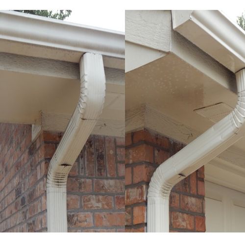 Gutter and down spout 