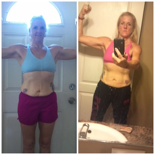 Before and after a 60 day program!