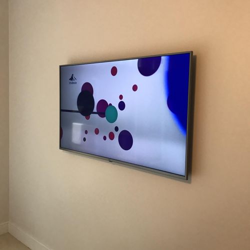 TV Wall Mount with Cords Concealed in Wall
