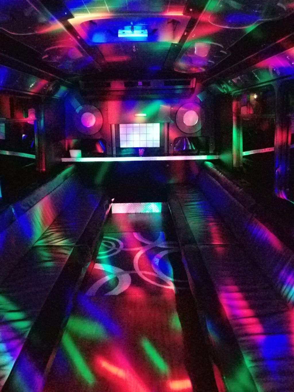 Grey Party Bus Inside