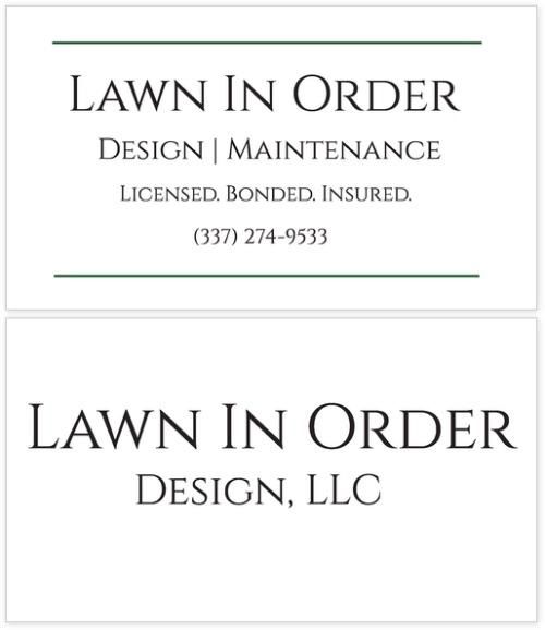 Lawn In Order Design, LLC