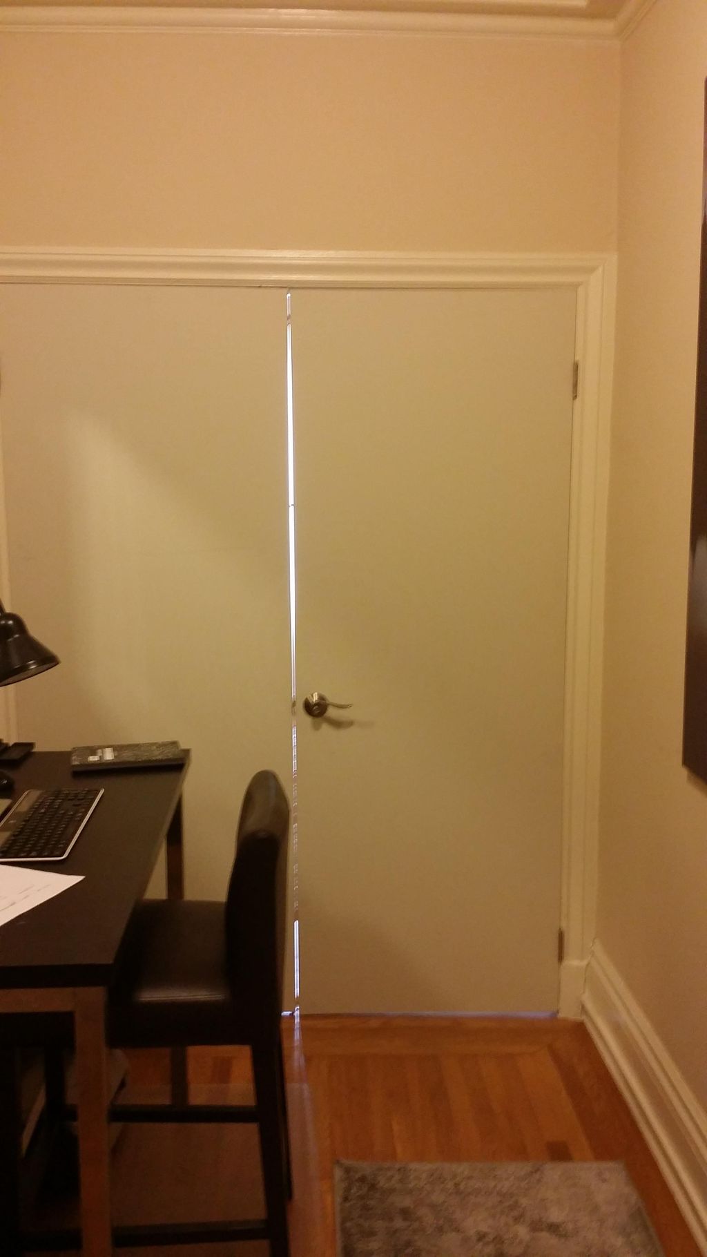 I added 2 doors to an opening to make another room