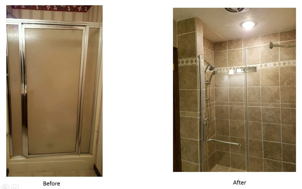 Vinyl bathroom remodel