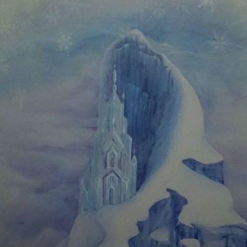 Elsa's Frozen Ice Castle on the North Mountain