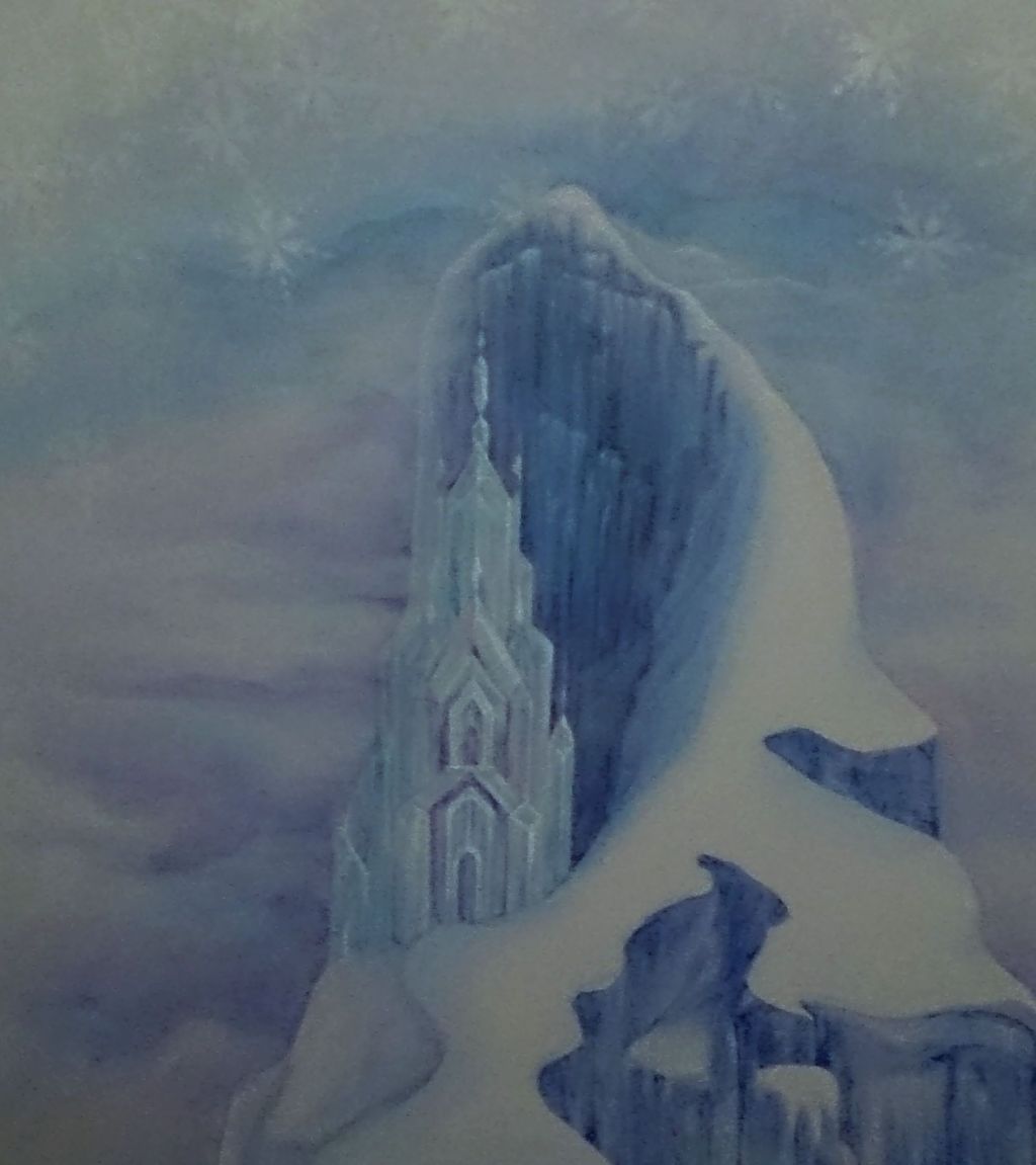 Elsa's Frozen Ice Castle on the North Mountain