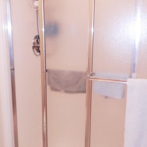 Shower door after.