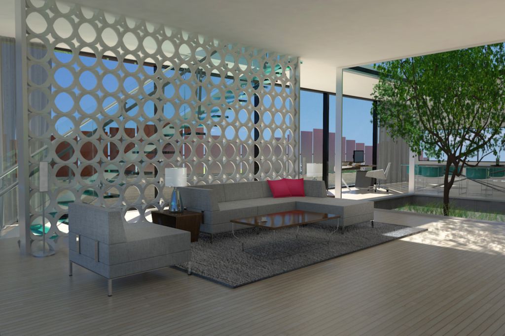 Concept rendering for Hollywood Hills residence.
