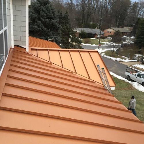 Standing seam roof panels