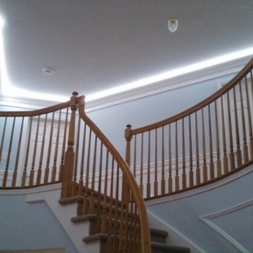 We specialize in Crown Molding, Chair Rail, Trim a