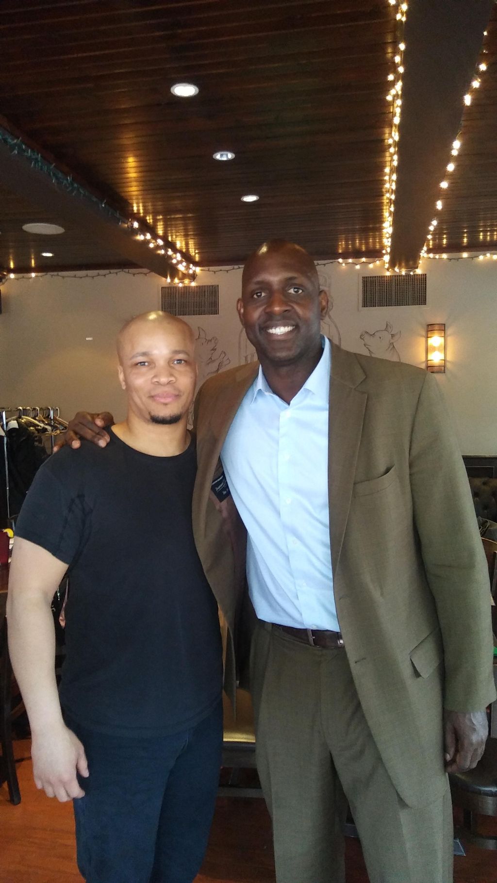 With Desmond Clark former Chicago Bear my massage 