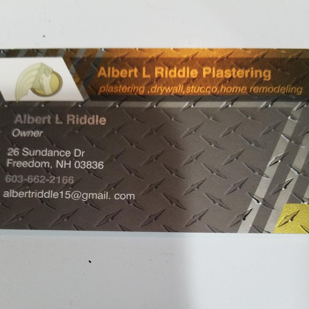 Albert L Riddle Plastering and drywall