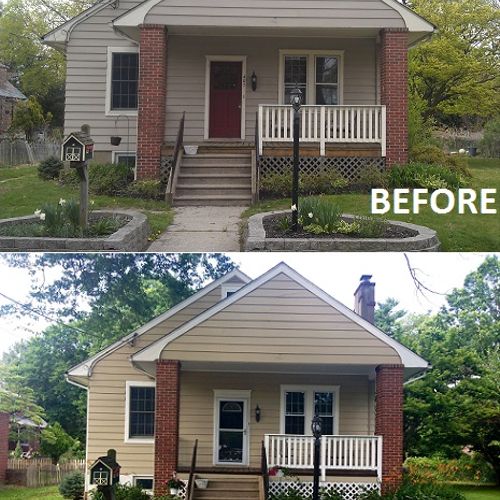 House painting before and after
