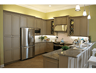 Gray Stained Cabinetry