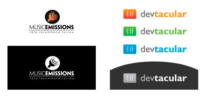 Logo designs.