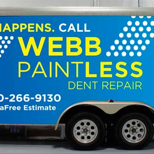 Vehicle wrap designed for a paintless dent repair 