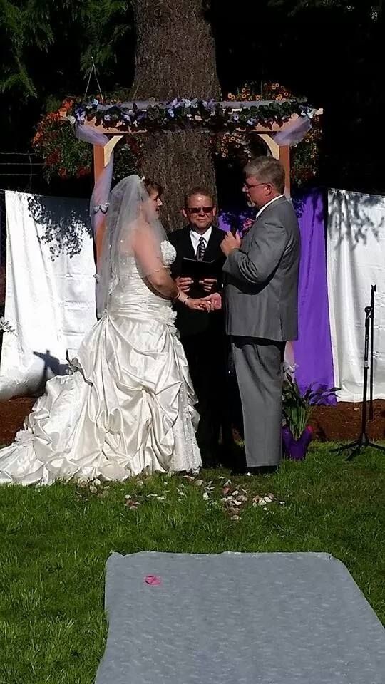 Outdoor wedding at a private residence