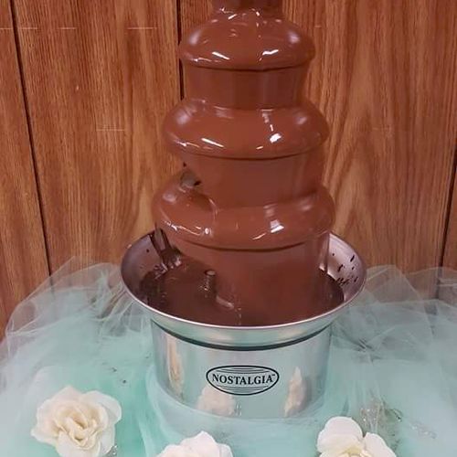 chocolate fountain for rent available