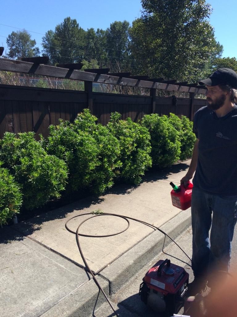 Finishing up a Fence in Renton