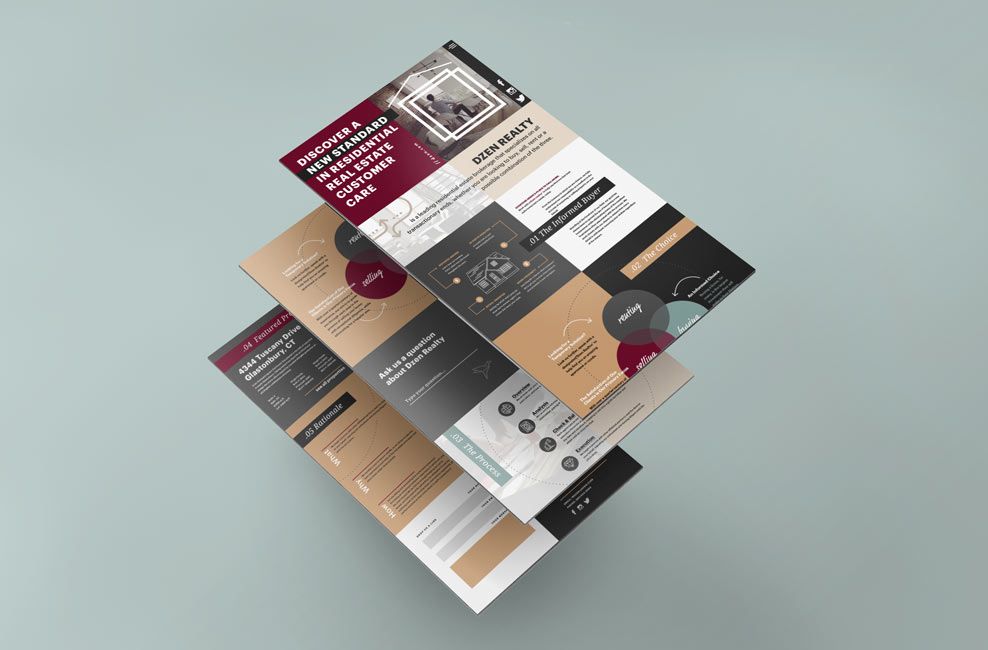 Website design for Connecticut realtors Dzen Realt