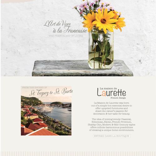 Custom Squarespace Website for La Maison de Lauret