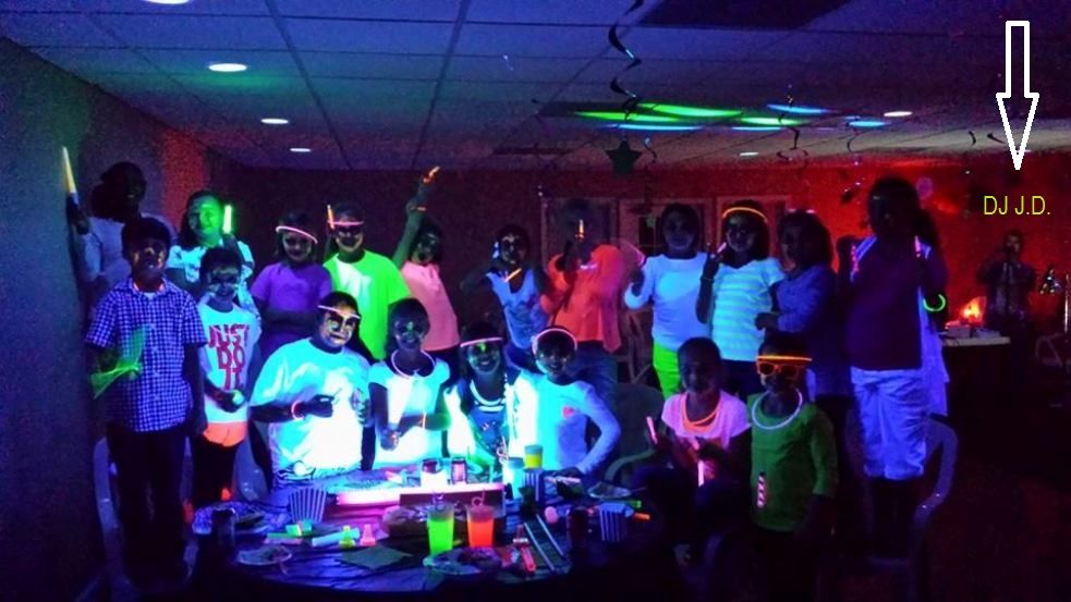 Glow in the dark , kids love karaoke too party!  I