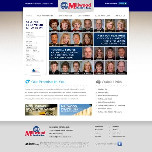 Website design for local realty company