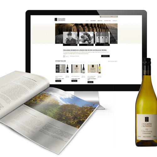 Chalkers Crossing Website, wine labels and brochur
