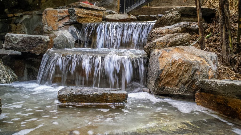 A Peaceful waterfall we did on a pond remodel.
