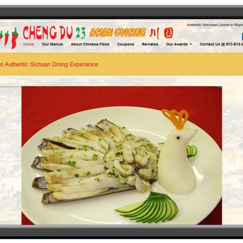 Authentic Sichuan Chinese Restaurant Website Desig