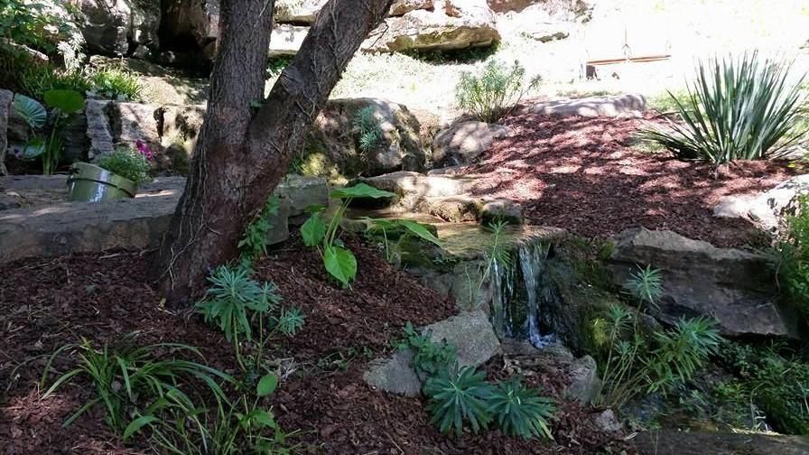 One of the beds along the spring at an estate in F