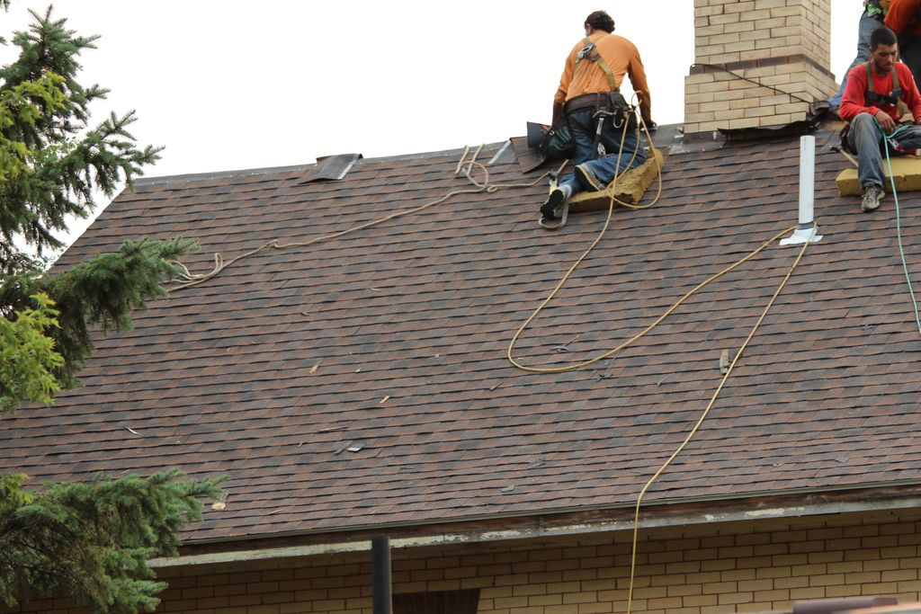 reroof with asphalt shingles