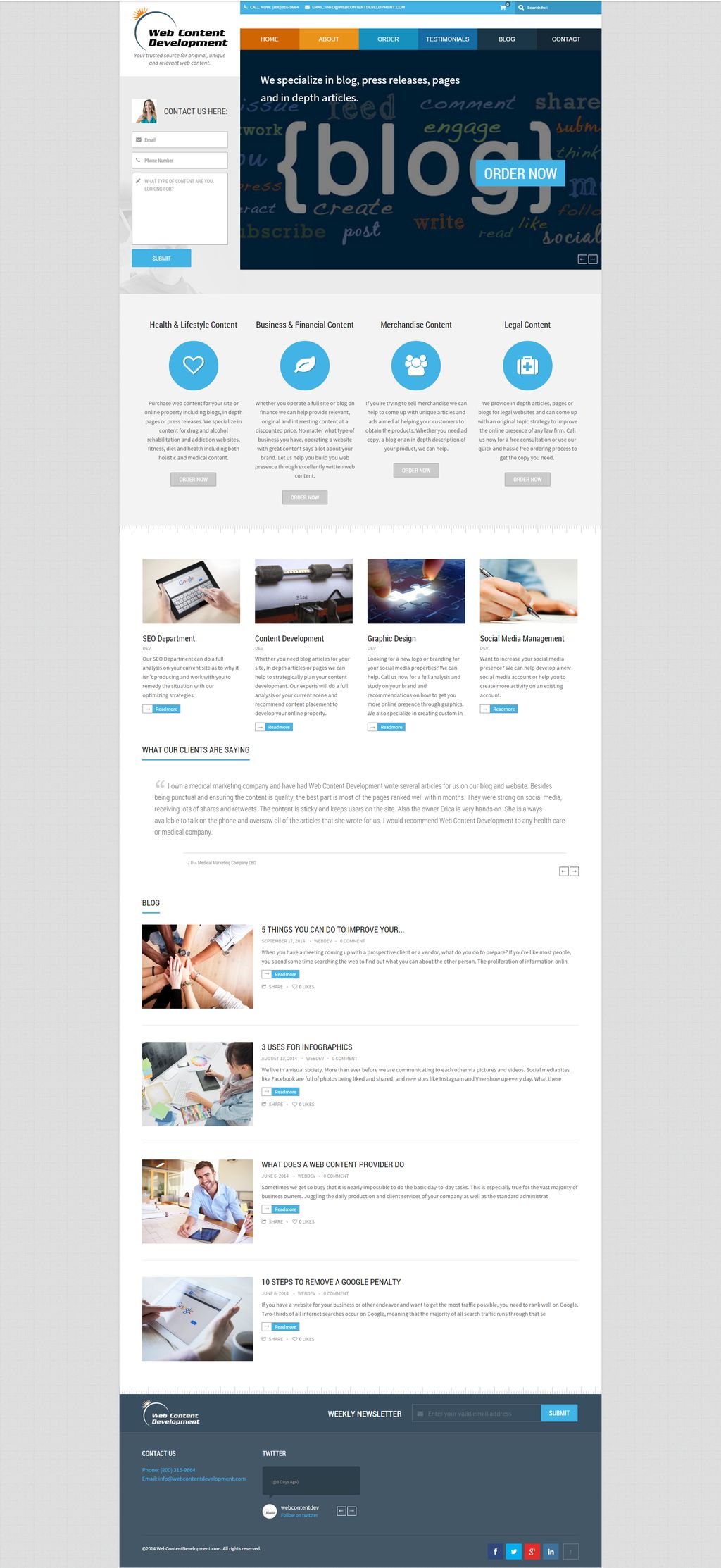 Web Content Development, our national site for con