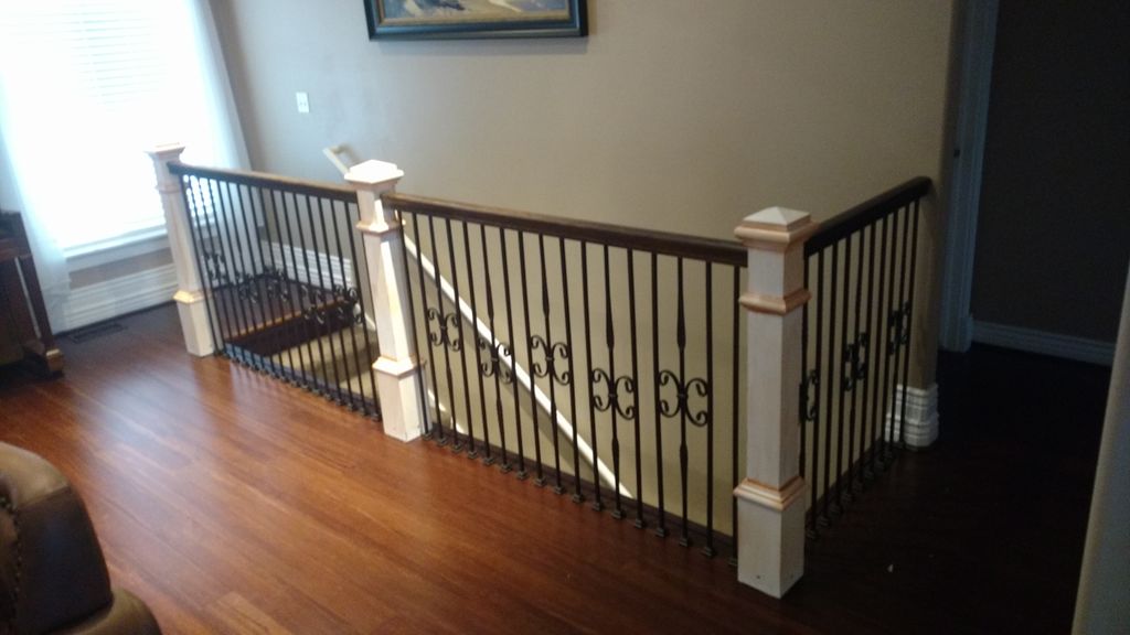 We make custom newels and do installation too.