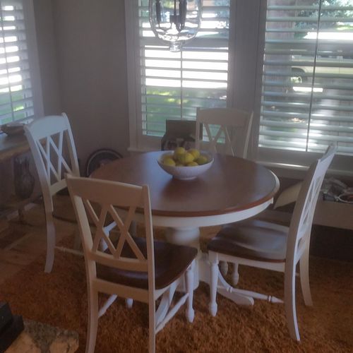Assembled Dining Table and Chairs