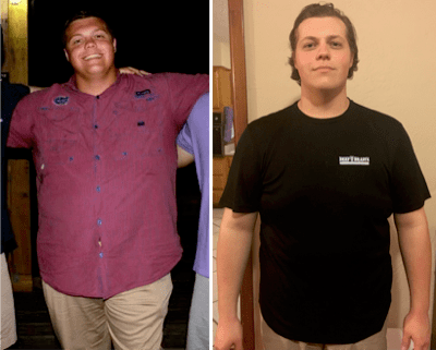 Mark lost 40 lbs and dropped three pant sizes in 4