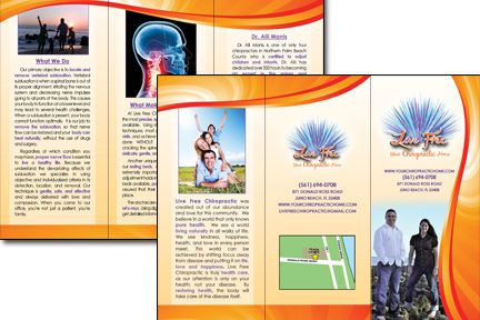 Chiropractic Brochure designed for a client